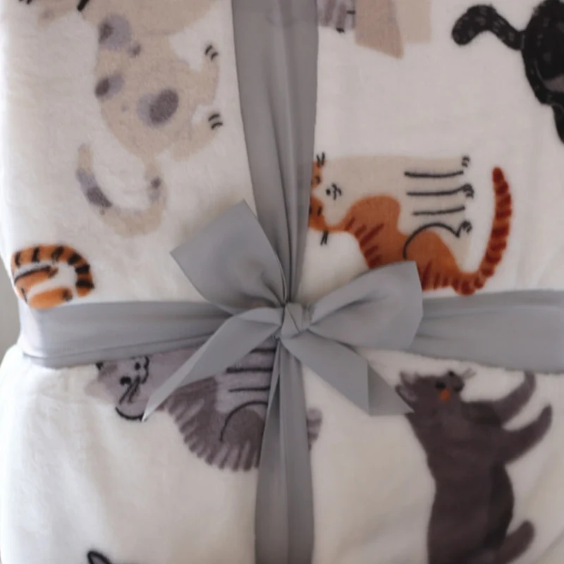 Gemütliche Einhorn-Design Fleece Hoodie Decke
