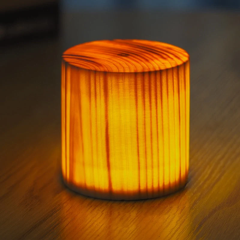 Kabellose LED-Tischlampe mit Akku und Touch-Bedienung – Warmes Holzdesign für gemütliches Ambiente | Karnz
