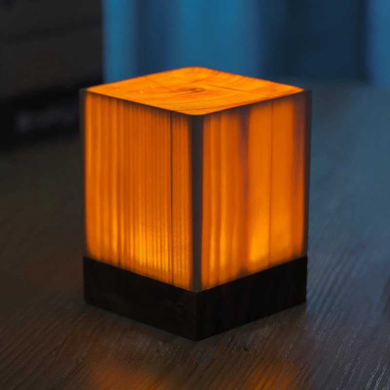 Kabellose LED-Tischlampe mit Akku und Touch-Bedienung – Warmes Holzdesign für gemütliches Ambiente | Karnz