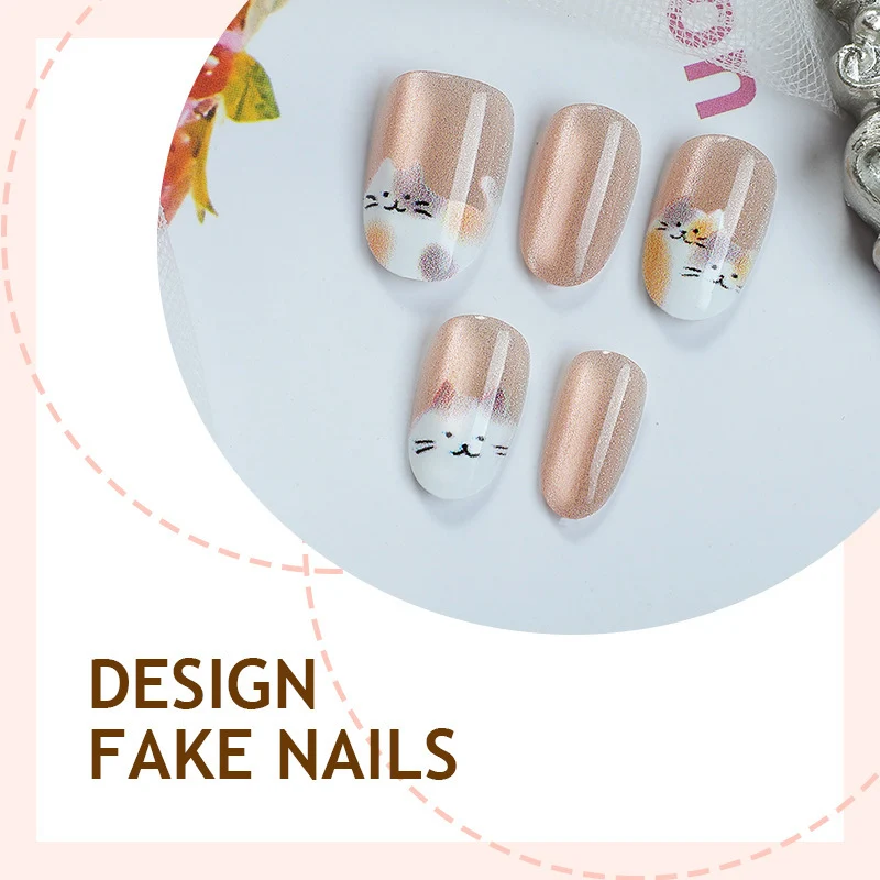 Kreatives Kunstnagelset mit niedlichen Tiermotiven und Glitzerakzenten Karnz