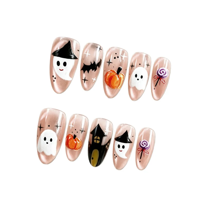 Kreatives Halloween Kunstnagelset Karnz