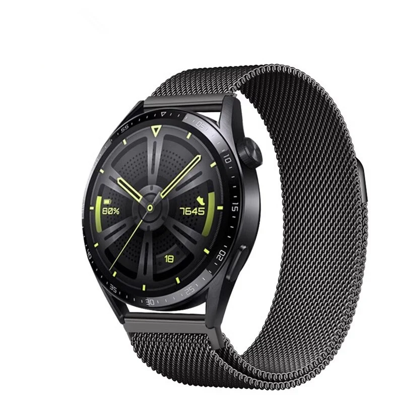 Schwarzes Luxusarmband für Ultradünn Smartwatch