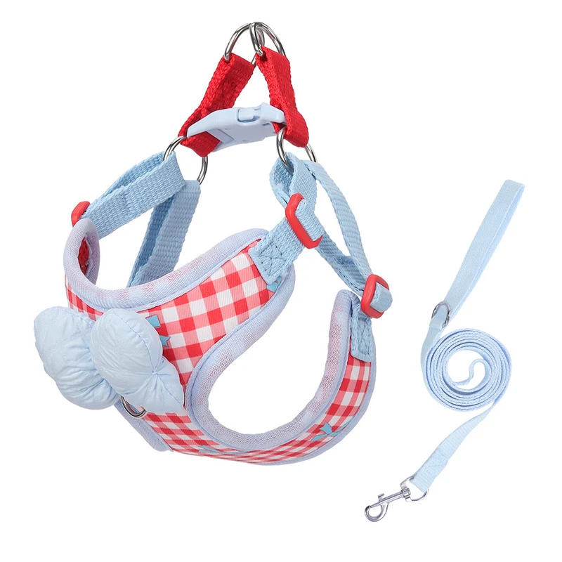 Hundegeschirr aus Stoff mit Leine, XS bis XL