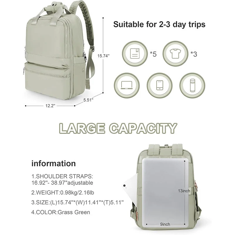 Vielseitiger Reiseorganizer-Rucksack Karnz