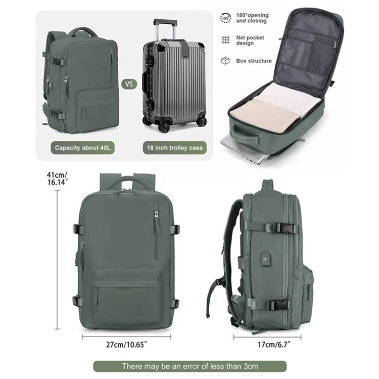 Vielseitiger Reise-Rucksack mit Organisationsfächern Karnz
