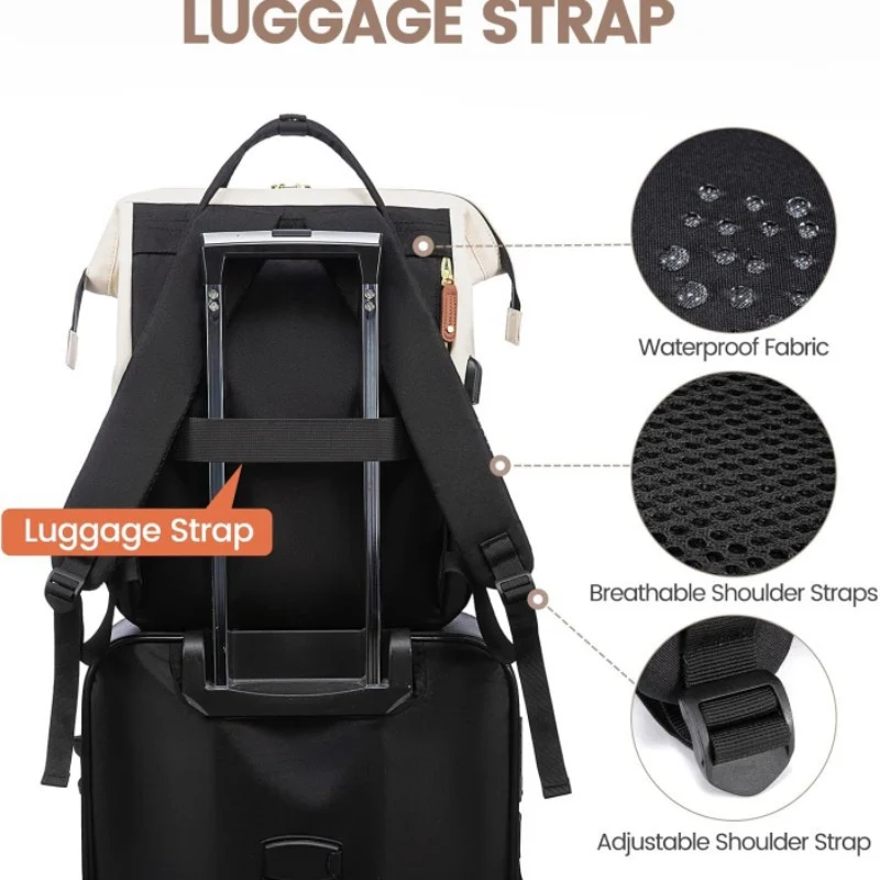 Stylischer Mehrfach-Fach-Rucksack Karnz