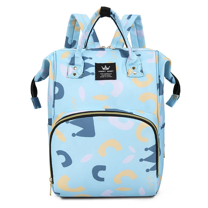 Stylische Baby-Pflege-Rucksack mit floralem Muster Karnz
