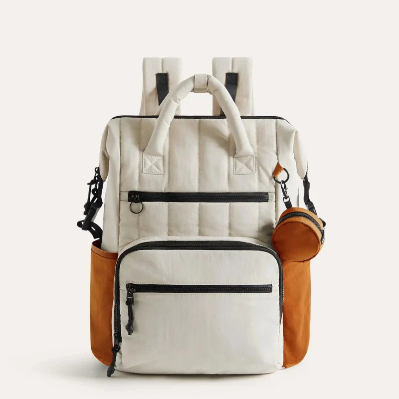 Multi-Taschen gesteppter Rucksack Karnz