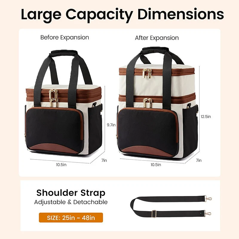 Isolierte Mehrfächer-Kühltasche Rucksack Karnz