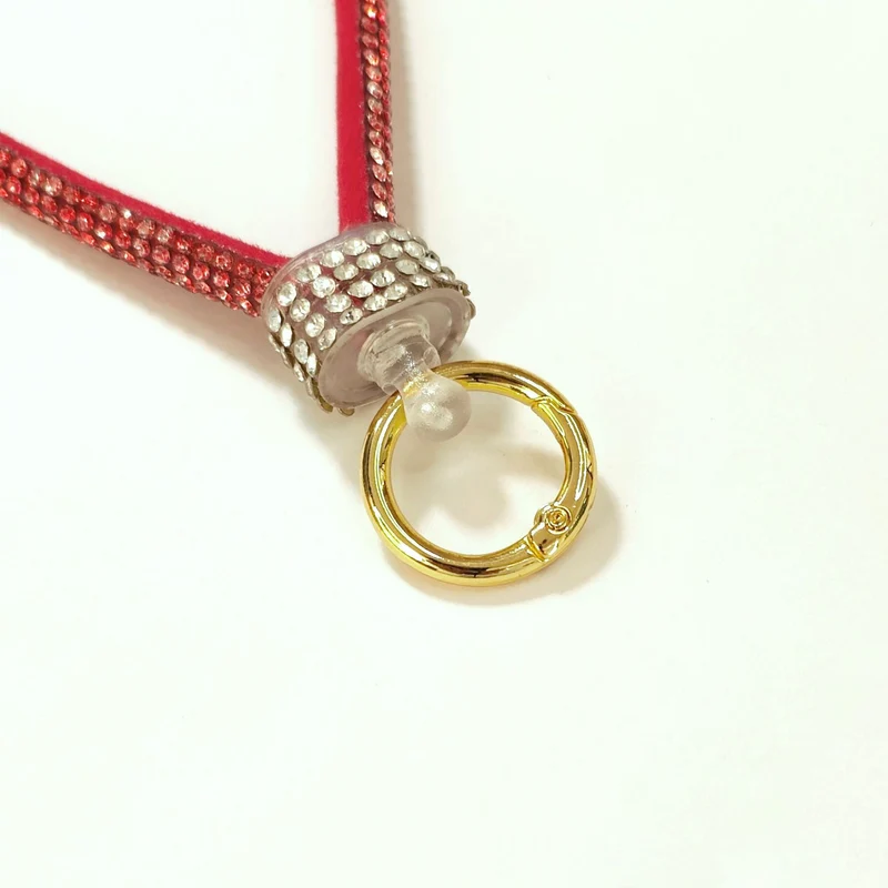 Glitzernder Strass-Handy-Lanyard Karnz