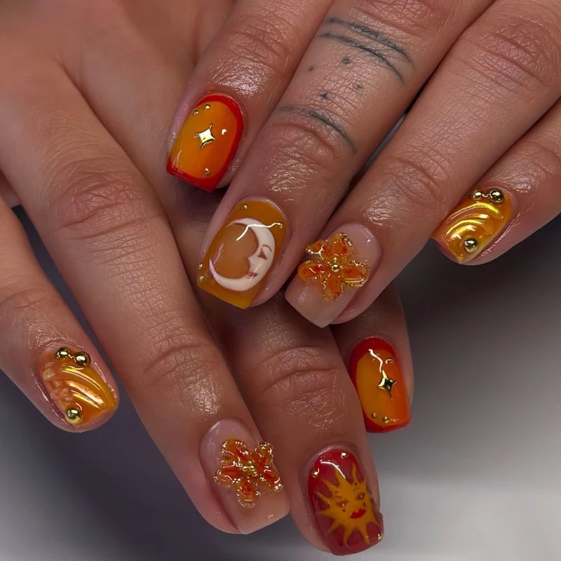 Trendy Ombre-Nagelverlängerungen Karnz
