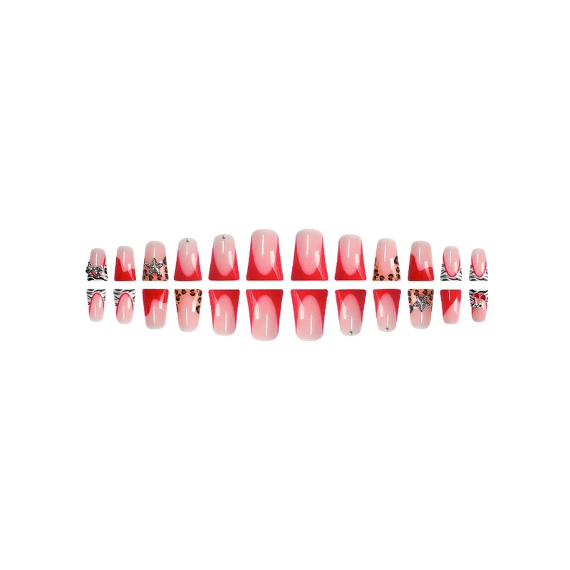 Trendy Künstlerisches Acryl Nageldesign Karnz