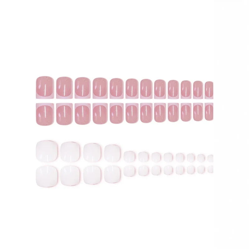 Premium French Tip Nail Set Karnz