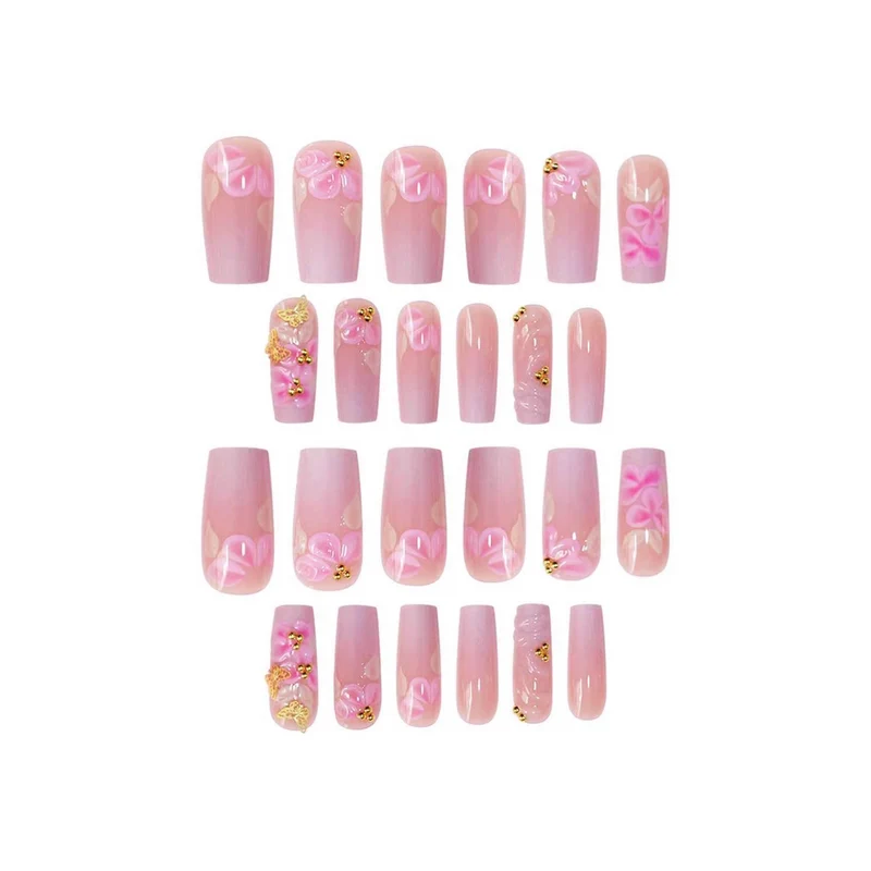 Premium dekorative florale Nagelverzierungen Karnz