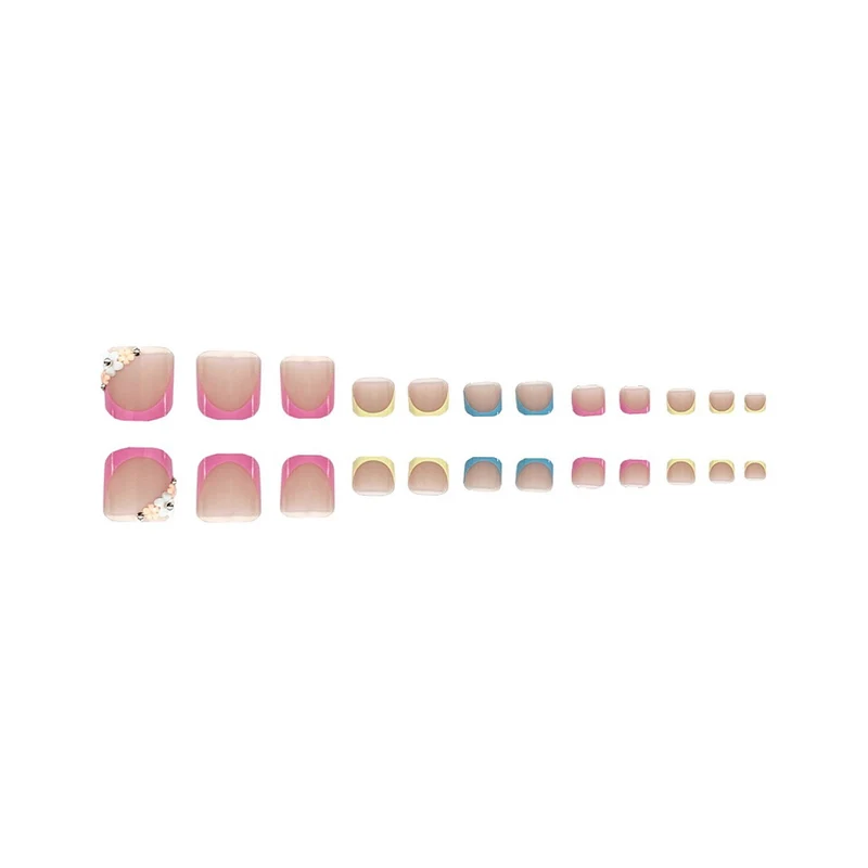 Florale Verzierte Press-On Nagel Set Karnz