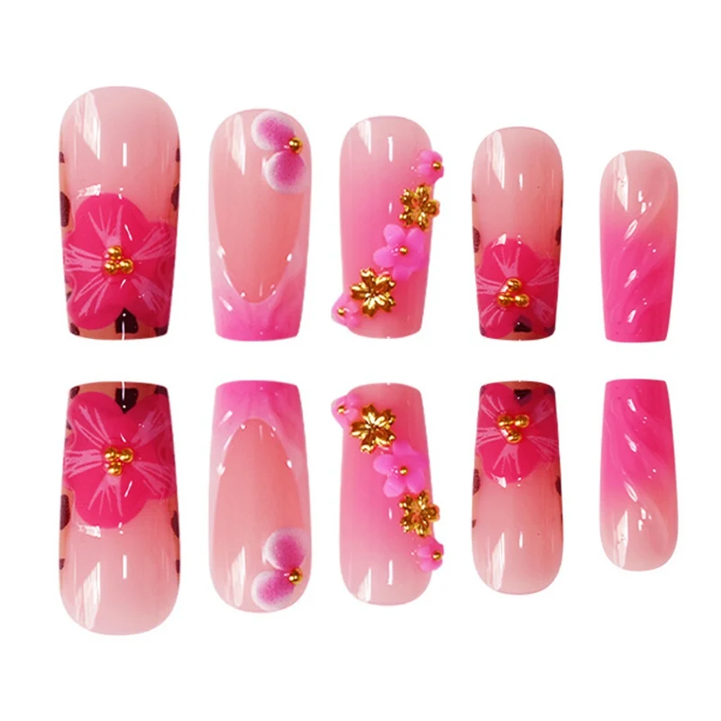 Florales Designer-Acryl-Nagelkunst Karnz