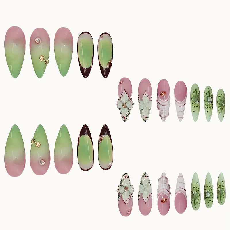 Florale dekorative Nagelkunst-Verstärkungen Karnz