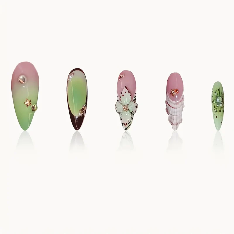Florale dekorative Nagelkunst-Verstärkungen Karnz