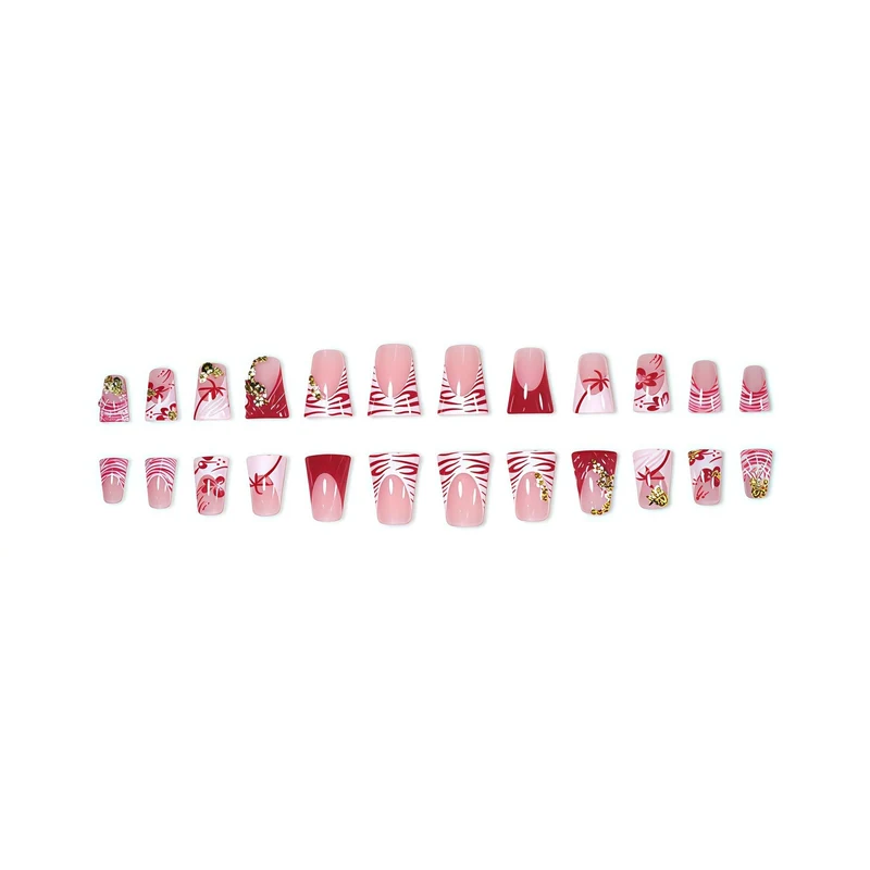 Florale Künstlerische Nagelverstärkungen Karnz