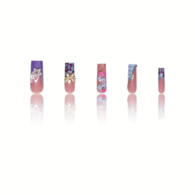 Floral 3D Nagelkunst Verbesserungen Karnz