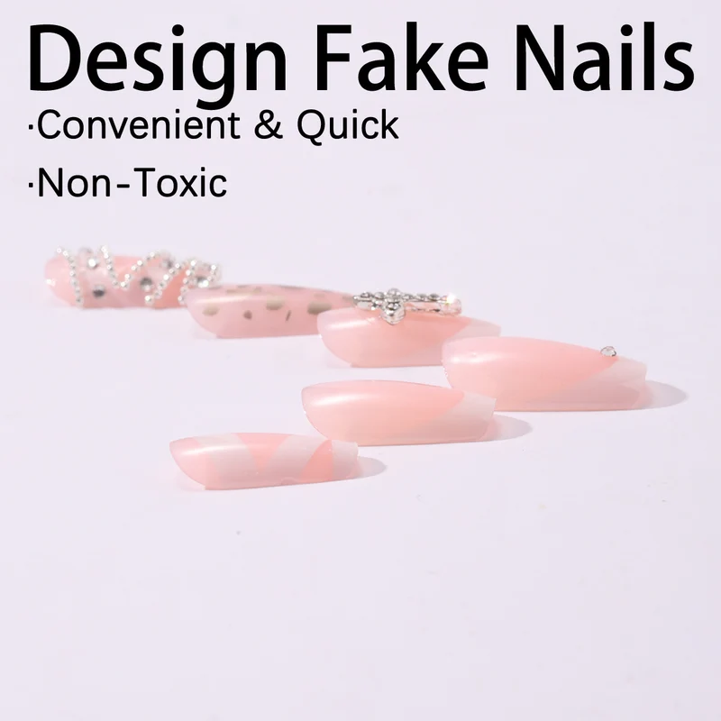 Elegante Nagelkunst mit Glitzer-Design Karnz