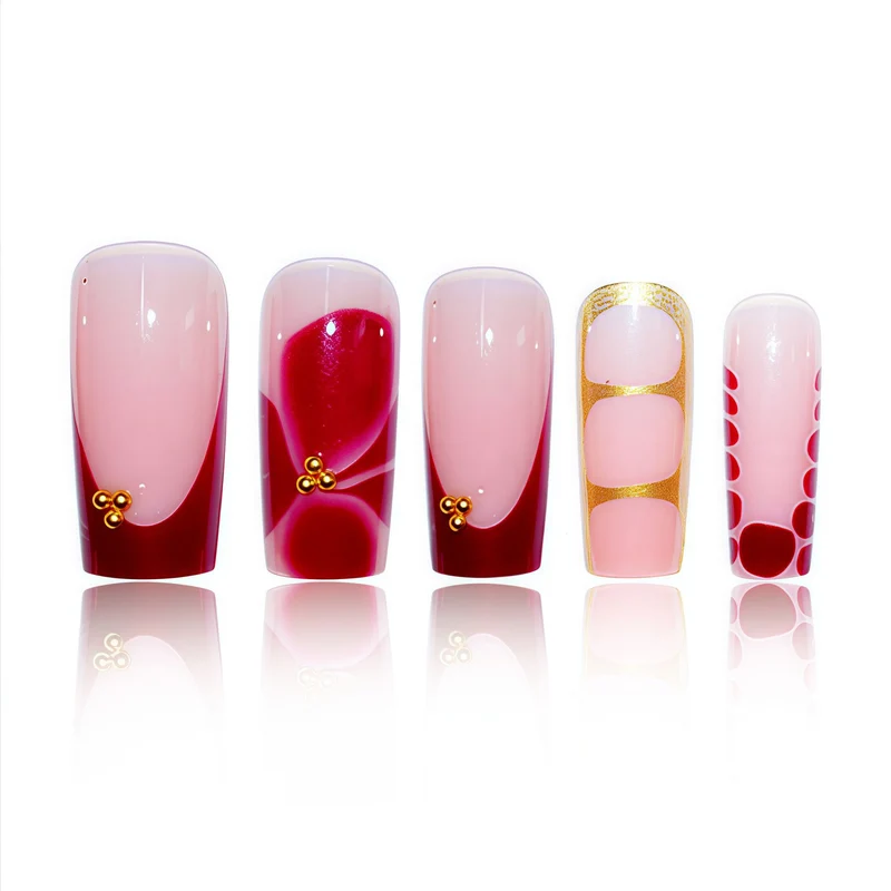 Elegante dekorative Gel-Nagelverstärkungen Karnz