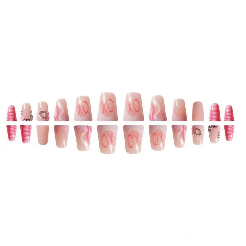 Elegantes dekoratives Acrylnagelset Karnz