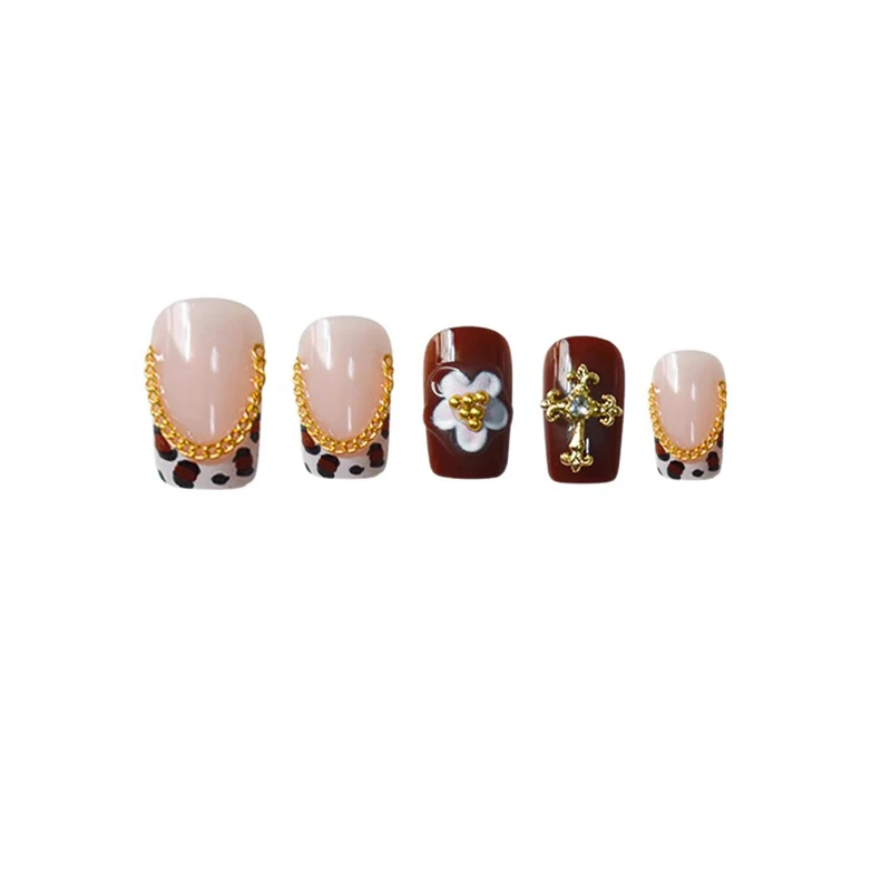 Elegante 3D Blumen Nagelkunstverlängerungen Karnz