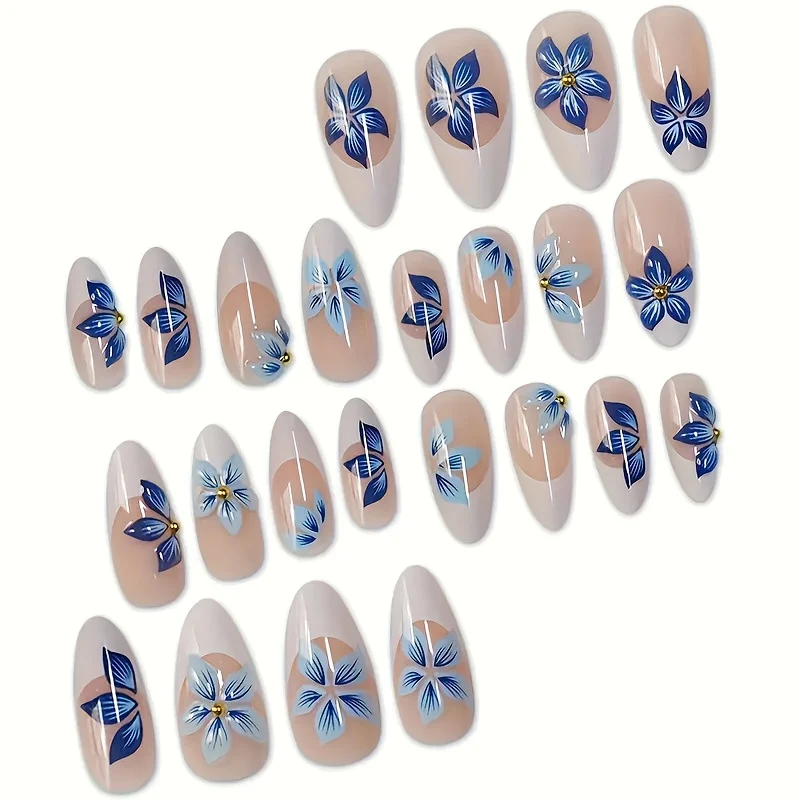 Dekorative florale Acryl-Nagelverlängerungen Karnz