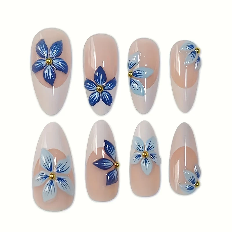 Dekorative florale Acryl-Nagelverlängerungen Karnz
