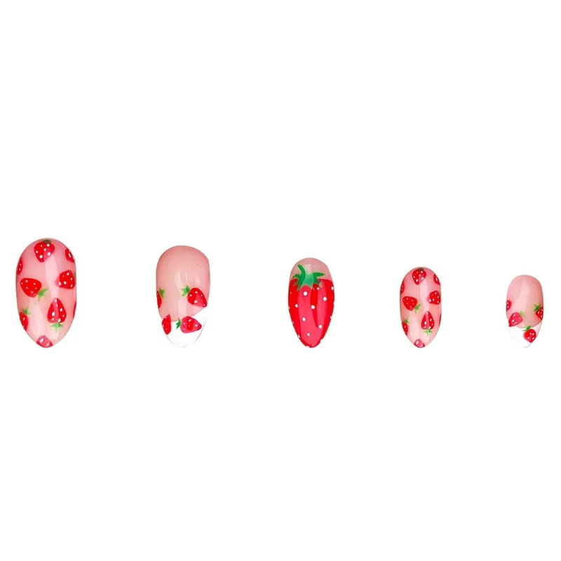 Künstlerisches Erdbeer-Nagelkunst-Set Karnz
