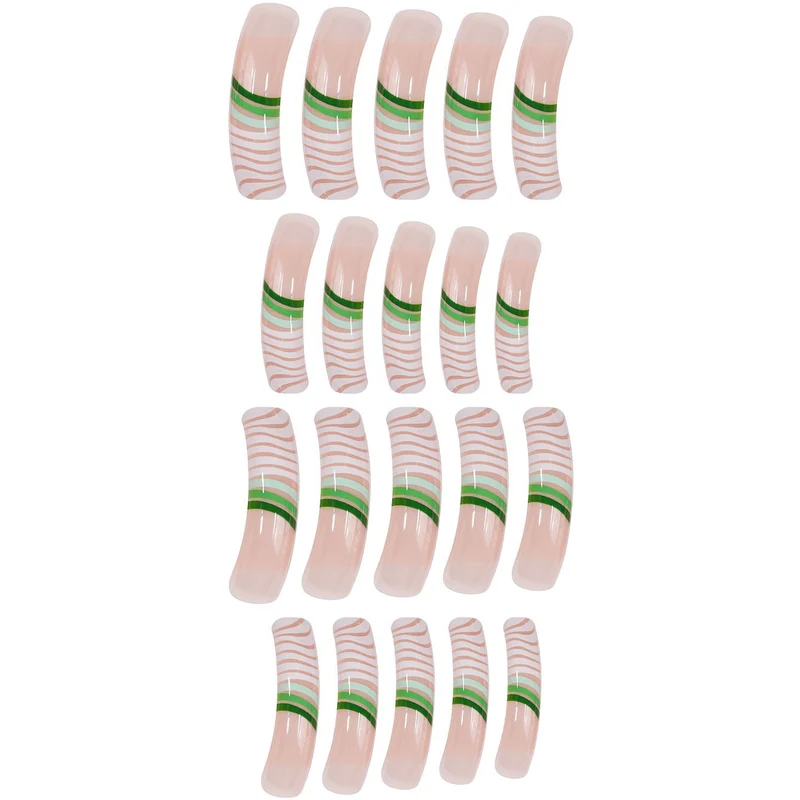 Künstlerisches Langes Acryl-Nagel-Set Karnz