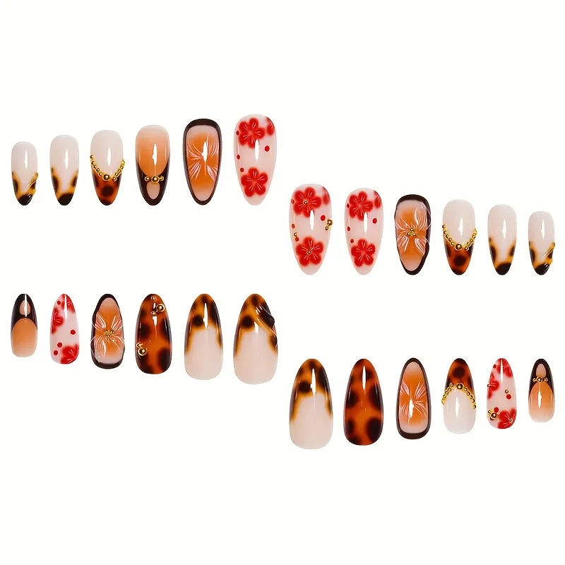 Künstlerisches Gel Florale Nagelverlängerungen Karnz