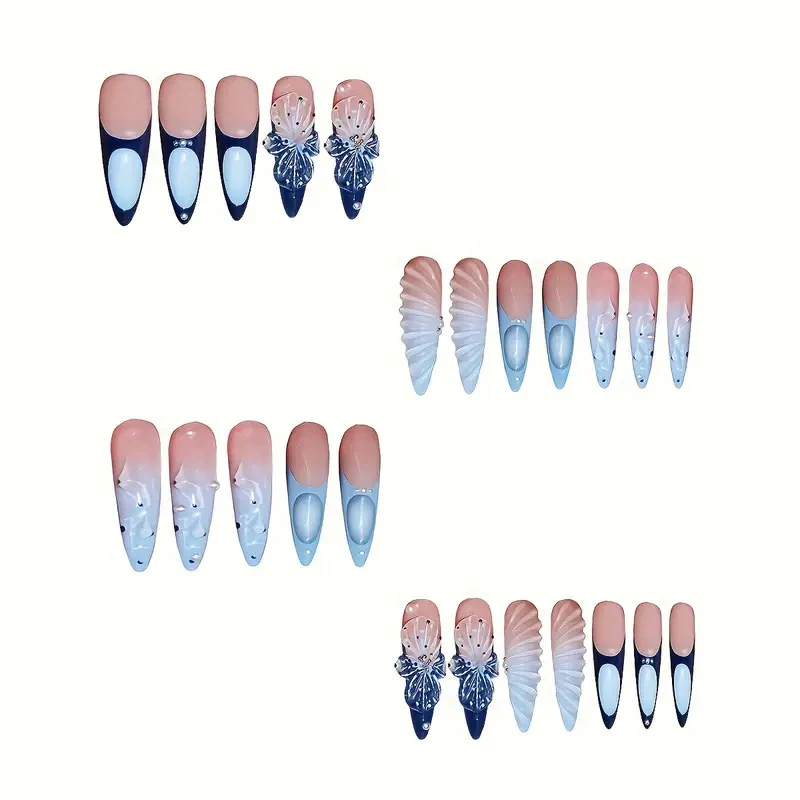 Künstlerische florale Nagelverlängerungen Karnz