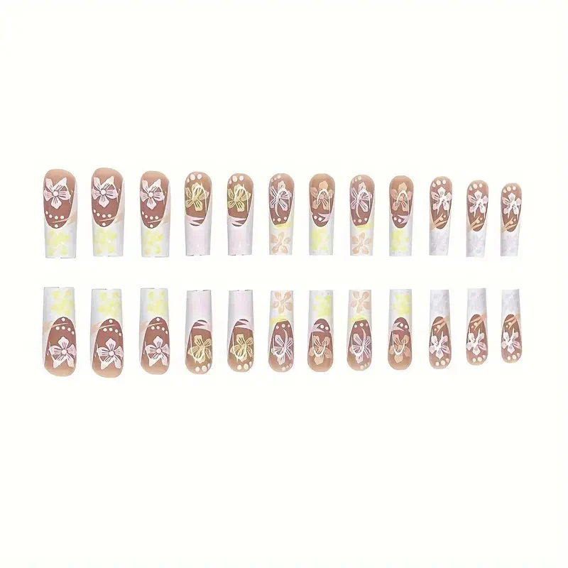 Künstlerisches Floral Nagelkunst Ensemble Karnz