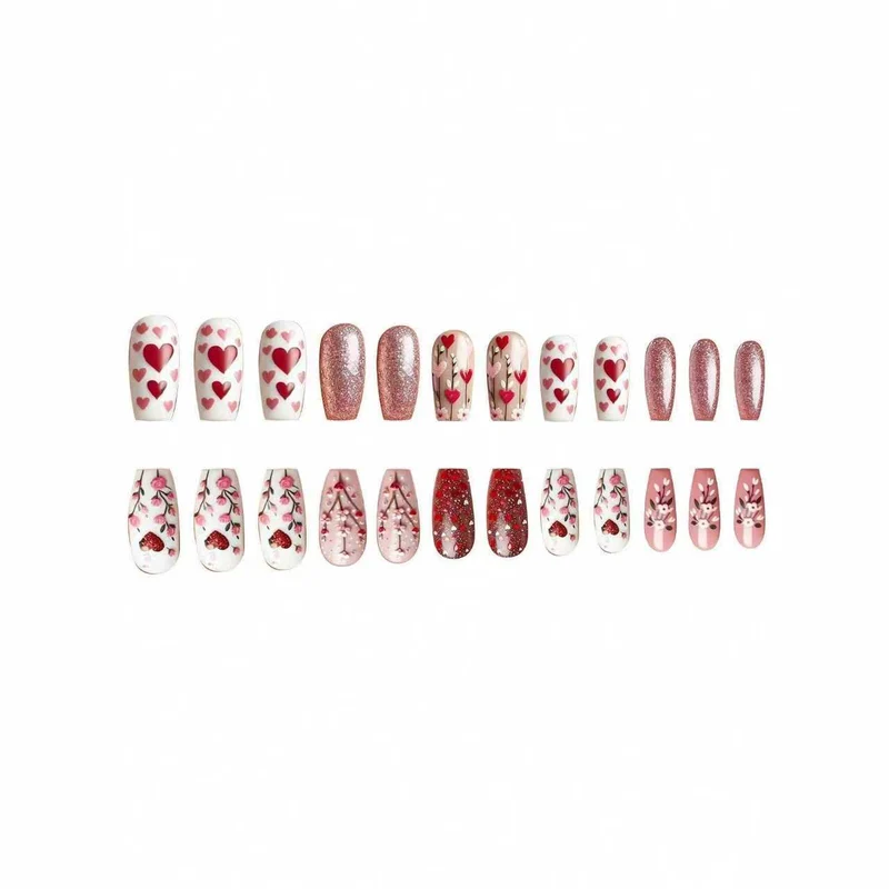 Künstlerische florale Nagelkunst Karnz