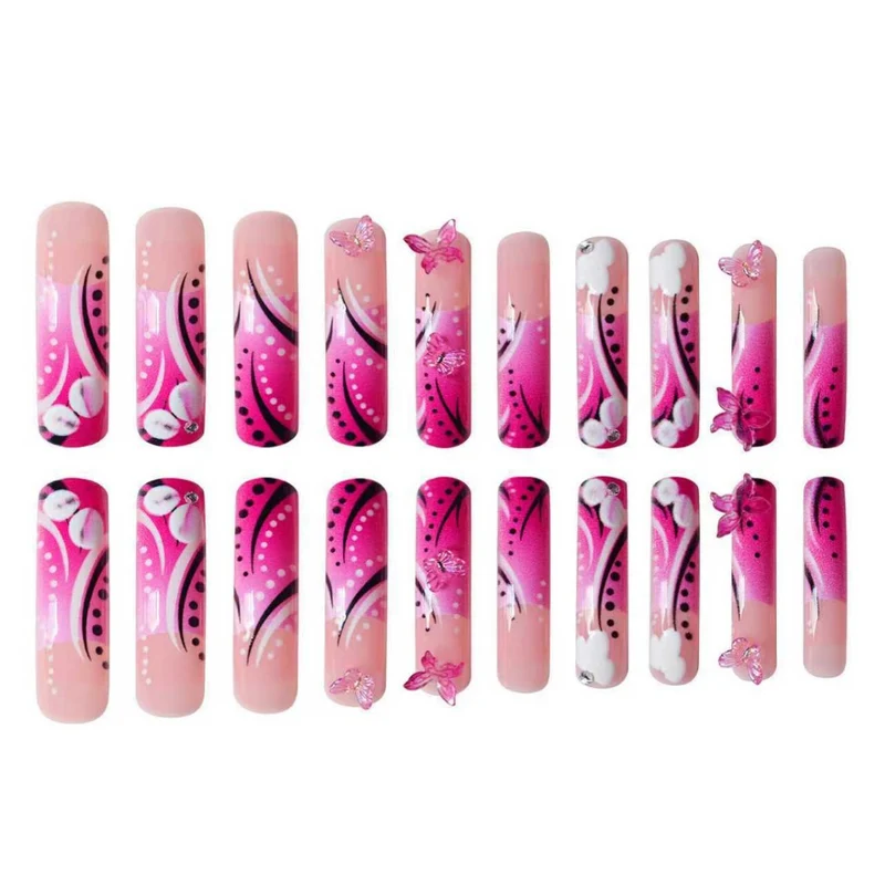 Künstlerische Acryl-Nagelverzierungen Karnz