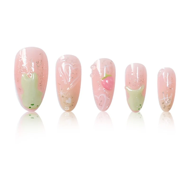 Künstlerische 3D-Gel-Nagelkunst Karnz