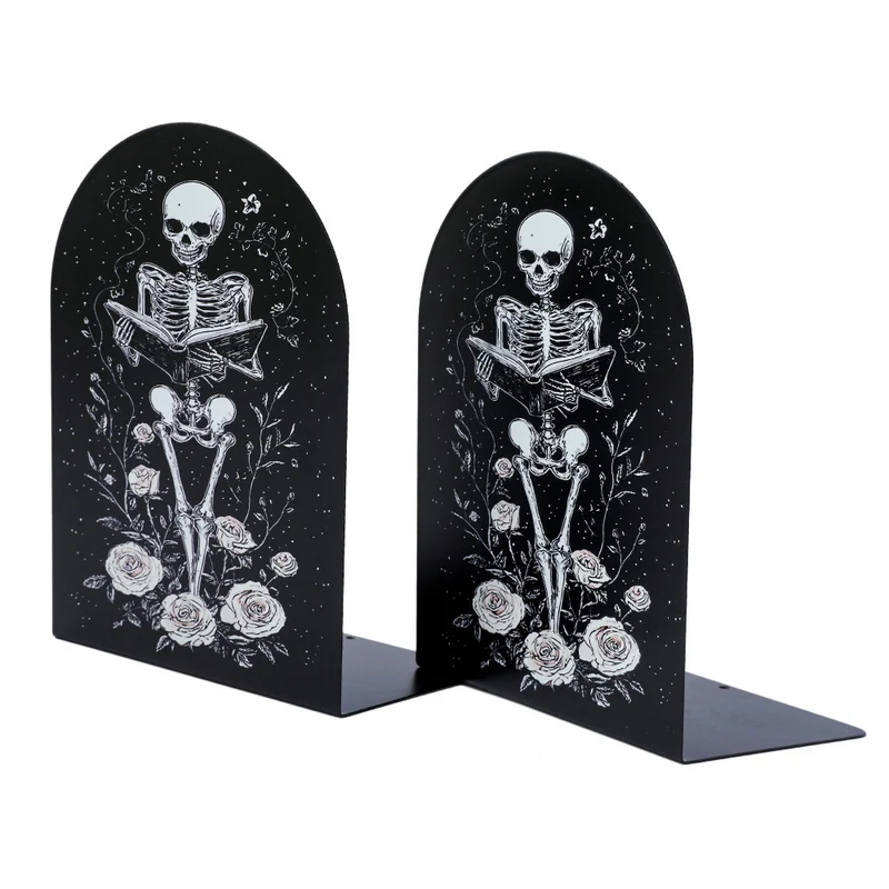 Schädel-Design Dekorative Buchstützen