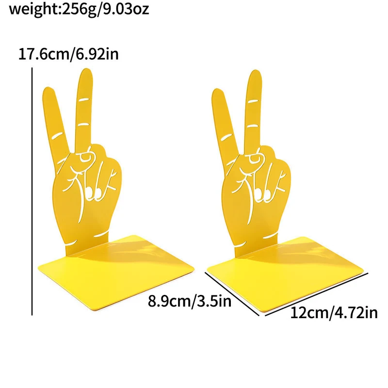 Peace Sign Dekorative Buchstützen
