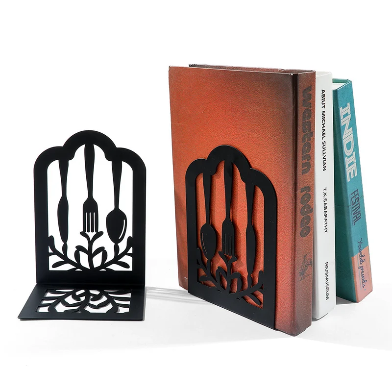 Elegante Besteck-Design-Bücherstützen