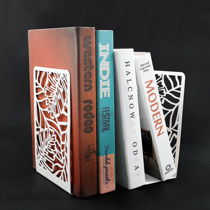 Dekorative Blattdesign Buchstützen