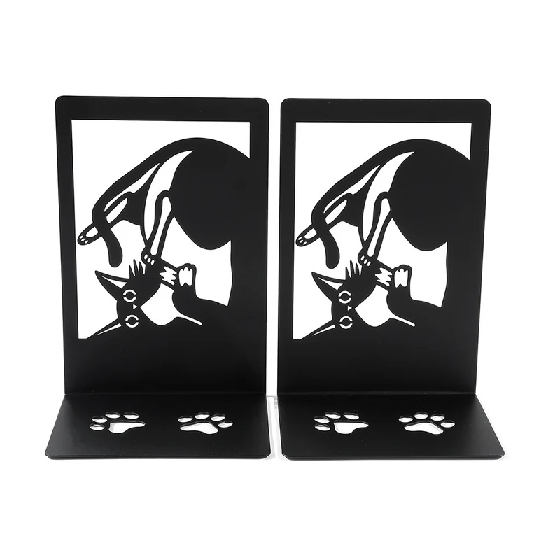 Kat Silhouette dekorative Buchstützen