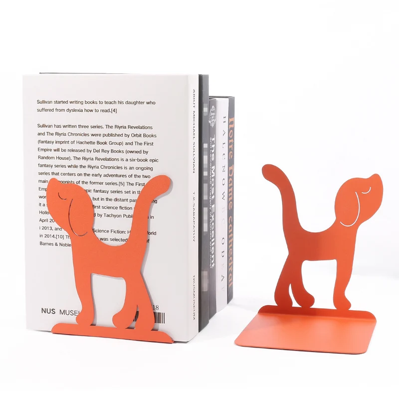 Kat-förmige dekorative Buchstützen