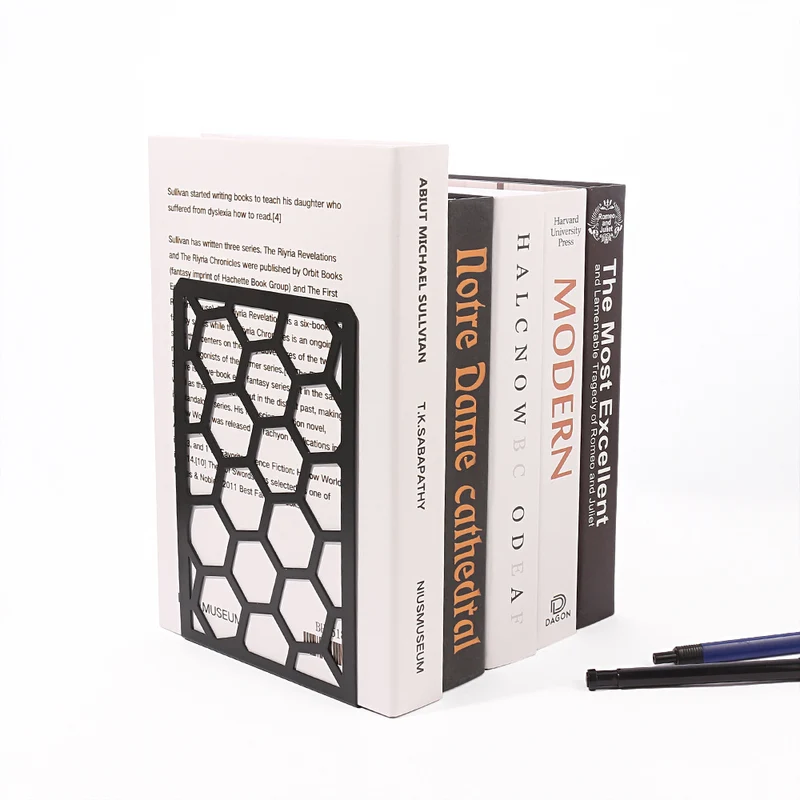 Künstlerische geometrische Design Bücherstützen