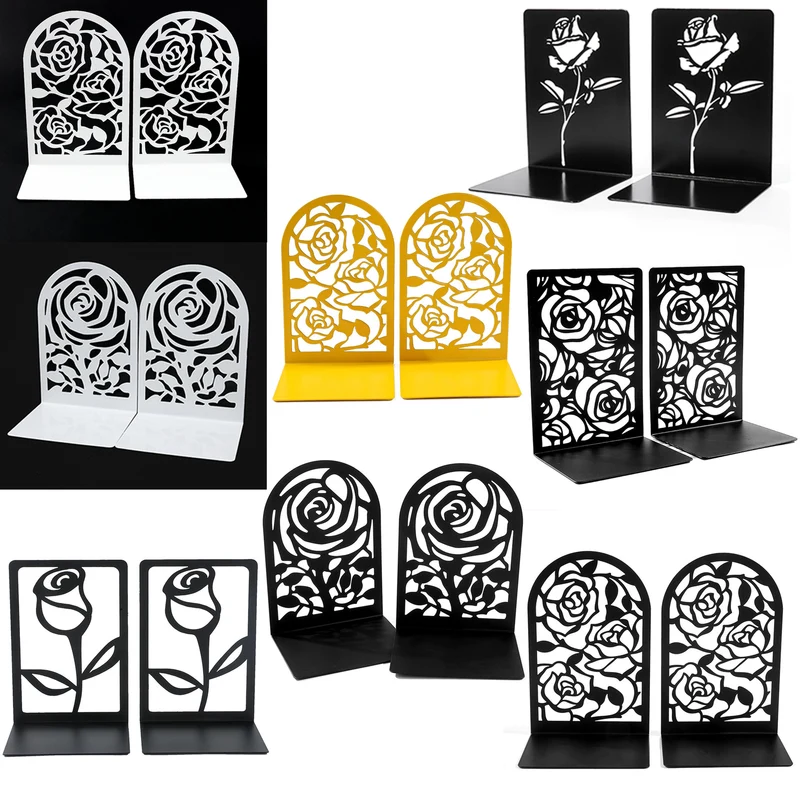Künstlerisches Blumenbuchstützen-Set