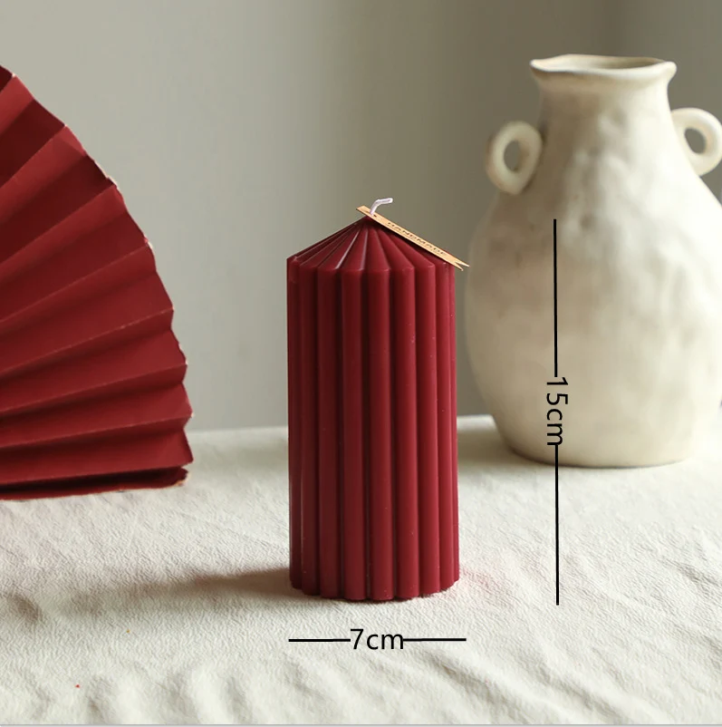Verdrehte Spiral Deko Duftkerzenpaar für Zuhause