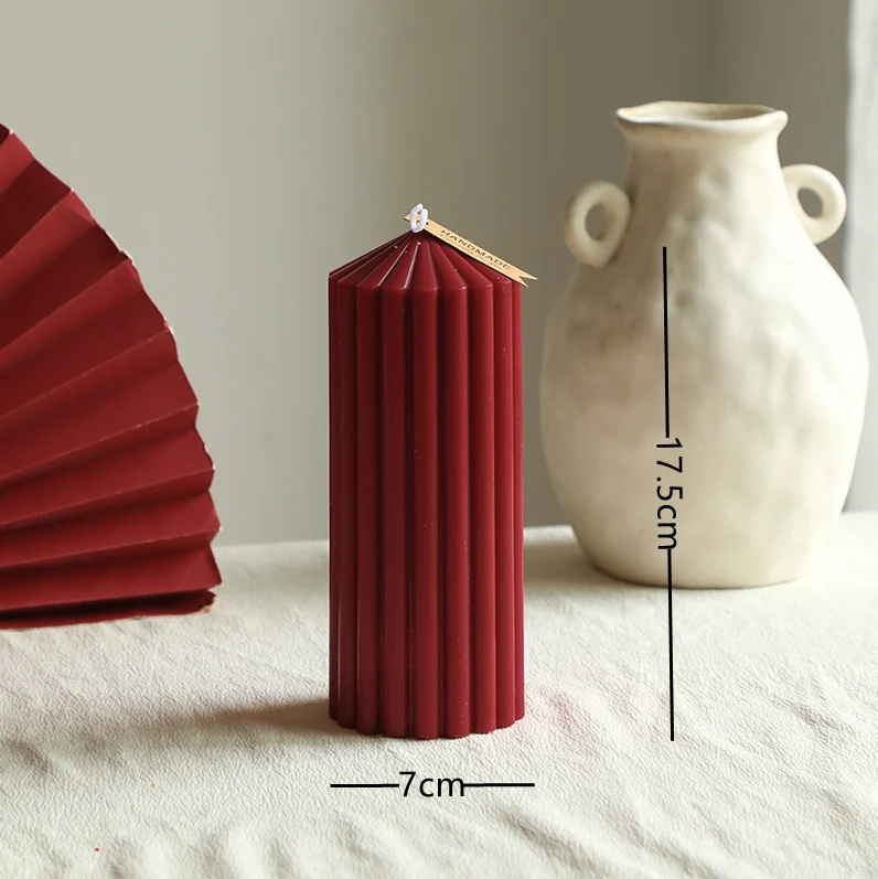 Verdrehte Spiral Deko Duftkerzenpaar für Zuhause