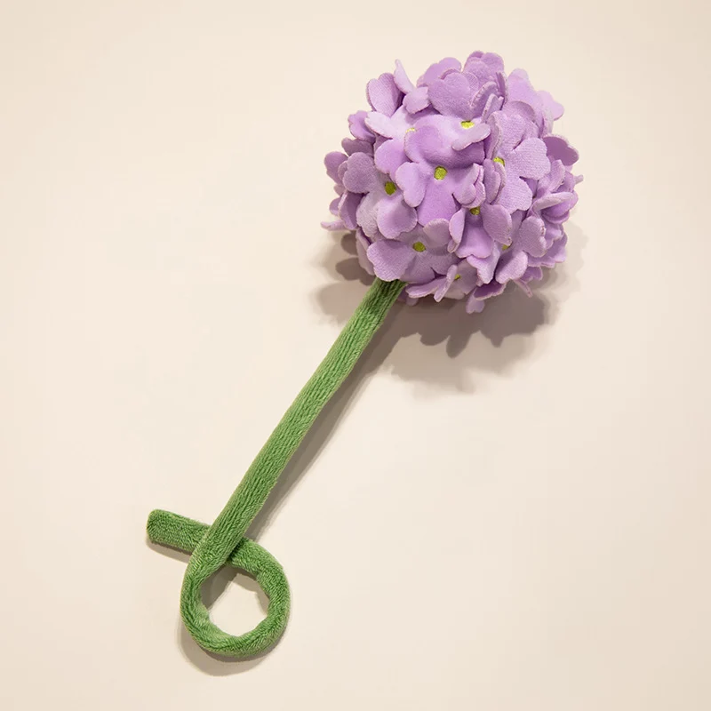 Plüsch Cordhosen Tulpe Katzenspielzeug mit flauschigem Pom-Bud & flexiblem Stiel Karnz