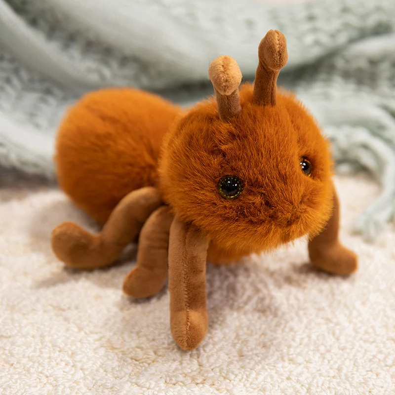 Plüsch-Ameisen-inspirierte Kuscheltier mit mehreren samtigen Beinen und weichem Kunstfell Karnz